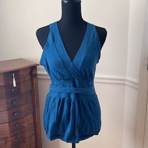 Knit top with belt Banana Republic